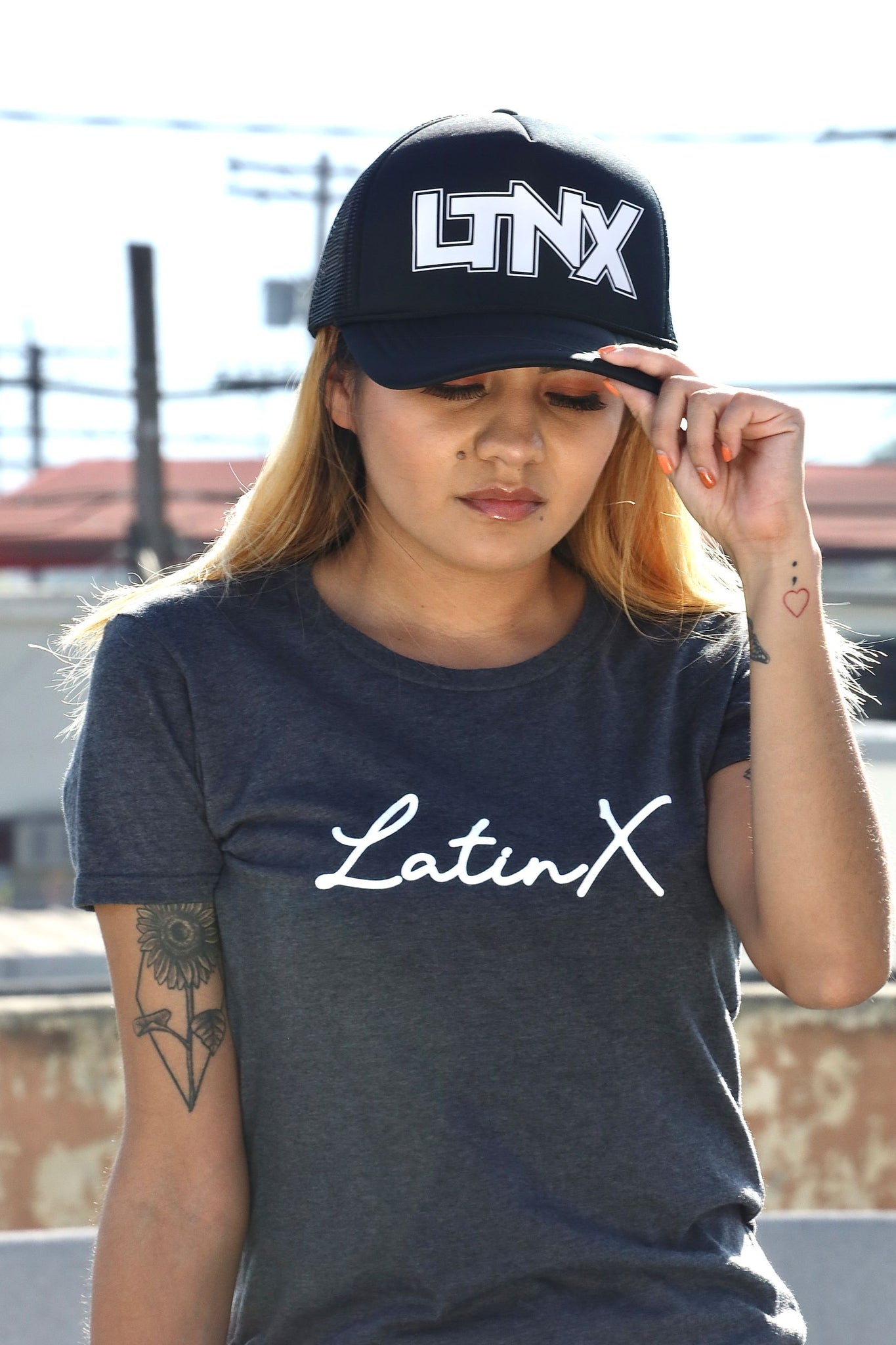 Cursive LatinX T-Shirt - Charcoal Grey
